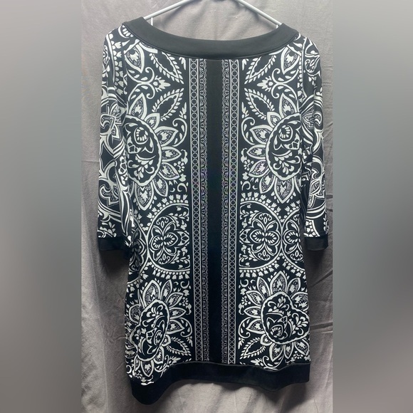 White House Black Market Floral Retro Style Shift Dress S - Picture 5 of 5